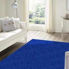 Koeckritz Classic Modern Blue Area Rug | Custom Sizes & Shapes for Any Room