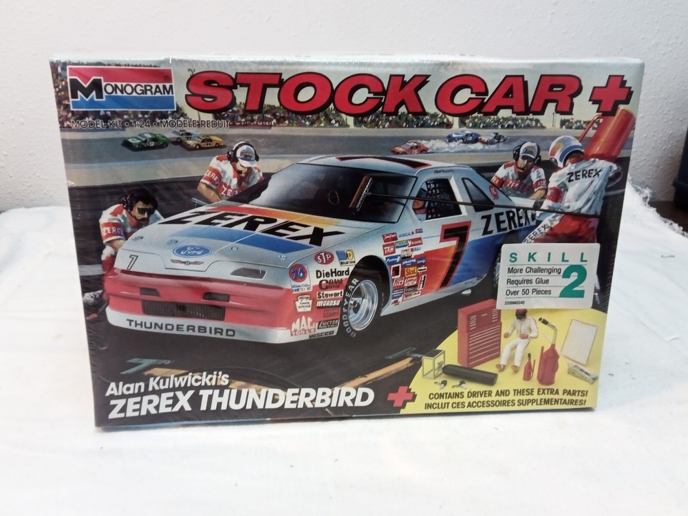 Monogram Alan Kulwickis Zerex Thunderbird 7  1/24 Model Kit 2908 Factory Sealed