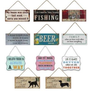 Country Vintage Retro Metal Tin Home Signs Wall Decor Bar Pub