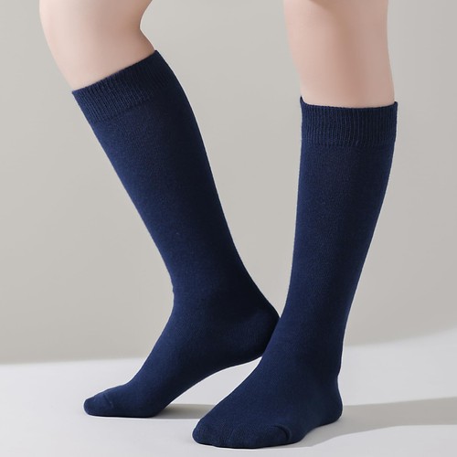Knee High Socks for Girls Boys School Uniform Socks Cotton Tube Socks Long Wh... - Picture 4 of 7