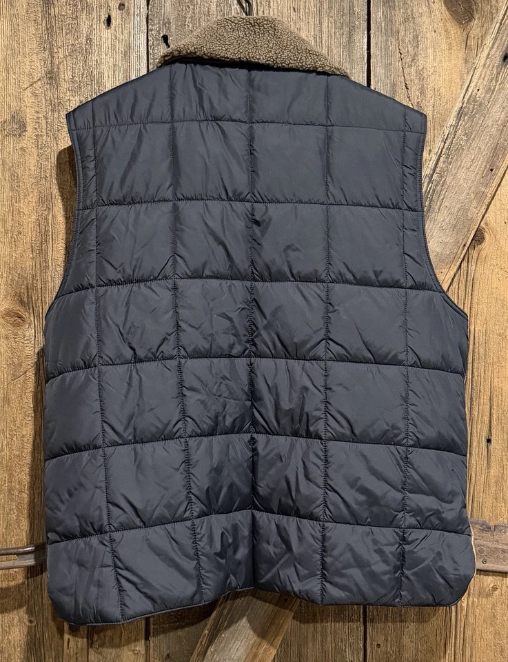 Territory Ahead Leather Vest Mens Large Brown Insulated Quilted Puffer Outdoor - Image 2 of 4