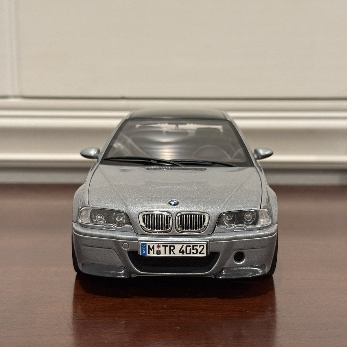 AUTOart BMW E46 M3 CSL Grey Metallic 1/18 Scale Diecast Model Car
