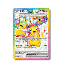 Carta Pokémon Francese - Pikachu EX 219/191 - Scintille dilaganti