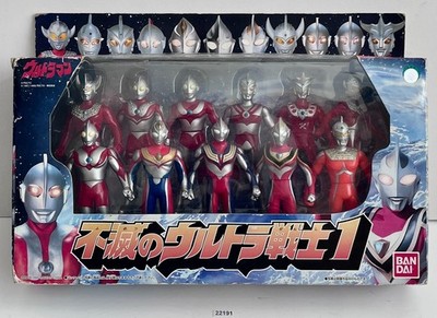 Ultraman Immortal Ultra Warrior Set 1  Sofubi 11 Figure Set BANDAI Japan 2000