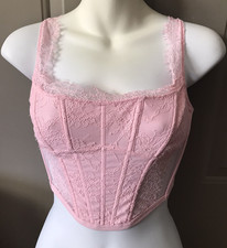 Victoria s Secret Dream Angels Women's Small Pink Corset Bra Lace Underwire NWT