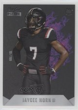 2021 Wild Card MATTE Rookie Heat White - Purple Flames 70/199 Jaycee Horn RC 1t5. rookie card picture