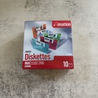 Imation Neon Diskettes MAC Formatted 2HD 1.40 MB 3.5" New Sealed Blank Media