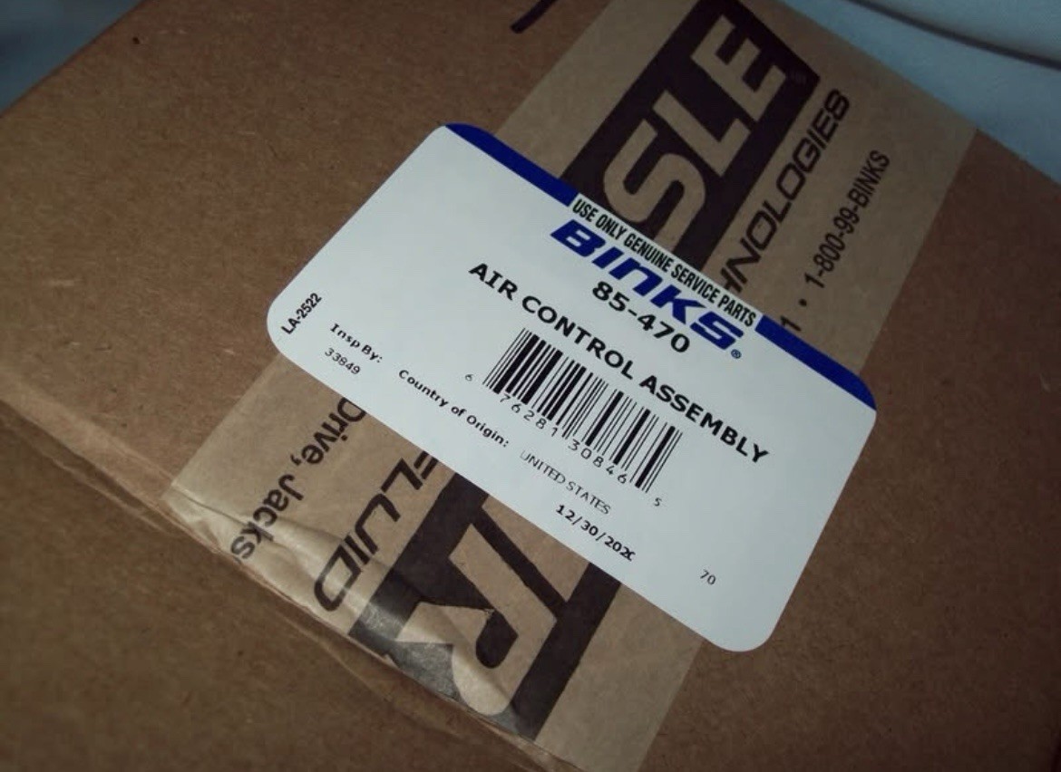 Binks 85-470 Pressure air regulator control gauge assembly valve HAR511 Carlisle