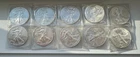 2014 Silver American Eagle 1 oz. Coins, group of 10