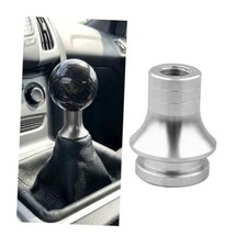 BESULEN Car Shift Knob Boot Retainer, M12 x 1.25 Aluminum Alloy Gear Silver