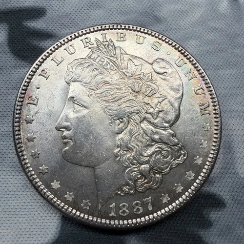 1887 P MORGAN SILVER DOLLAR! BEAUTIFUL Uncirculated Coin! Some Tone! WOW!