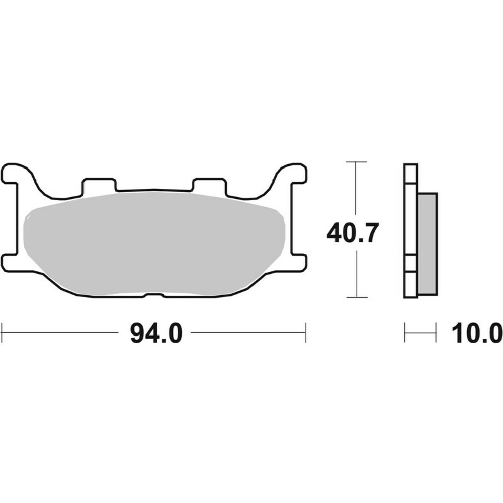 Brake Pads for YAMAHA SR 125 1997-2000 Front OG Street Brembo - Image 8