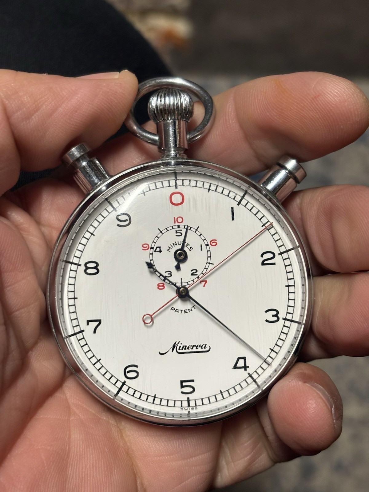 RARE MINERVA MECHANICAL SPLIT TIMER RATTRAPANTE V… - image 2