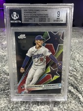 2024 Topps Cosmic Yoshinobu Yamamoto Starfractor Black Parallel /10