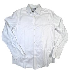 Charles Tyrwhitt Shirt Mens 16.5 34/35 White Slim Fit Non Iron Dress Long Sleeve