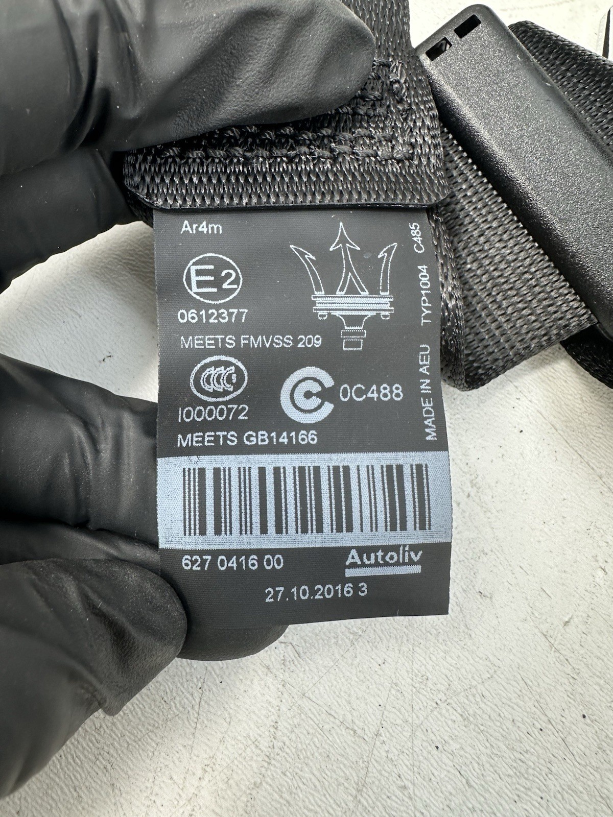 Maserati Ghibli 2014-2017 REAR+LEFT Seat belt