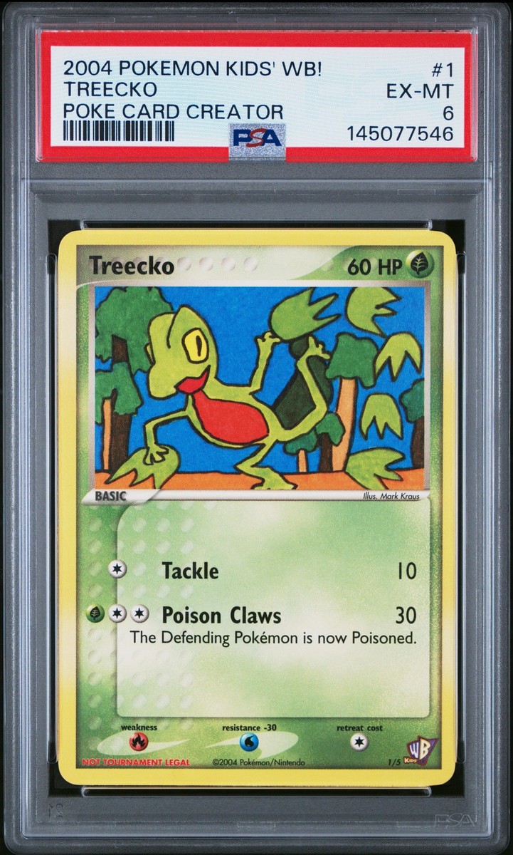 2004 POKEMON KIDS' WB! POKE CARD CREATOR #1 TREECKO PSA 6 | eBay