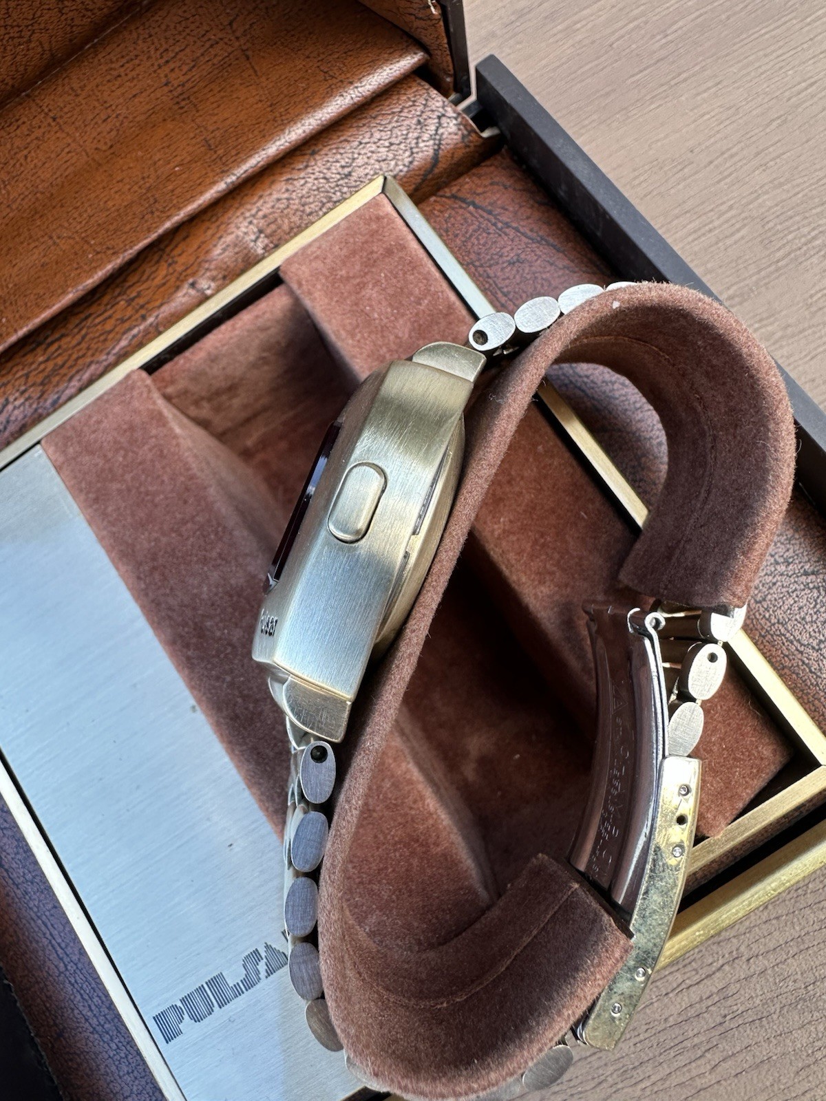 Vintage Pulsar P2 LED Watch 14K GF Time Computer *NEAR MINT W/BOX*