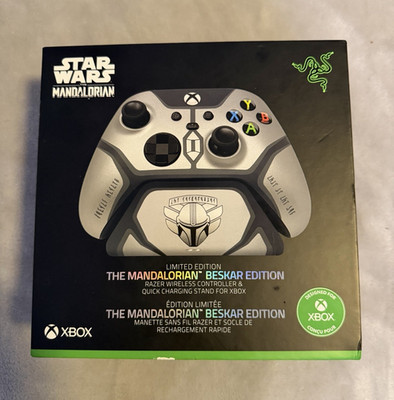Razer Mandalorian Beskar Edition Wireless Ergonomic Controller Silver Xbox PC