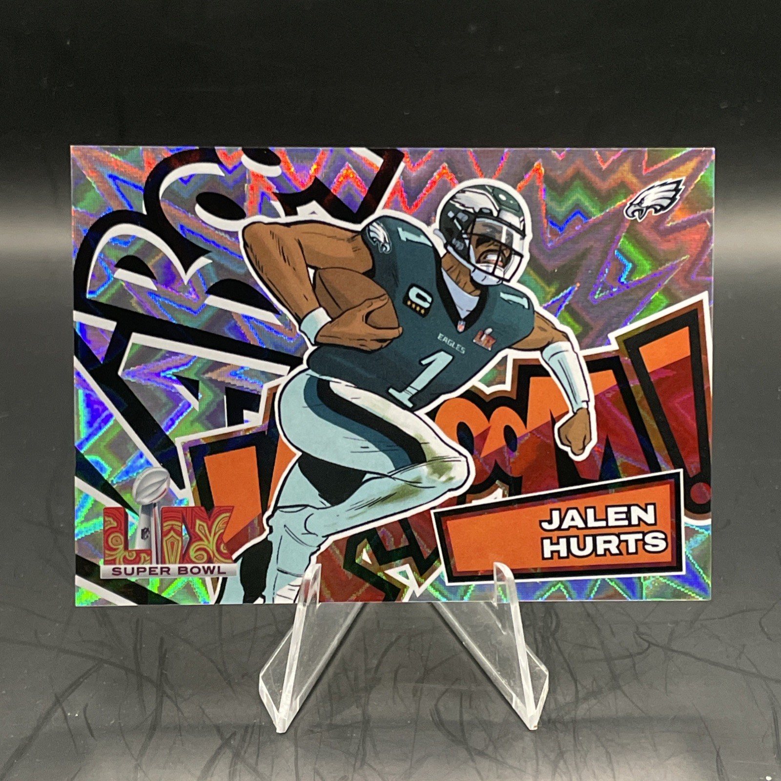 2025 Panini Absolute - Kaboom! Horizontal Jalen Hurts Super Bowl LIX Case Hit