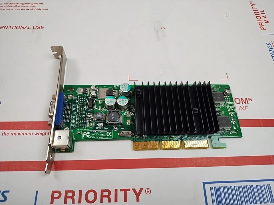 8x AGP Video Card GeForce Fx 5200 64 MB VGA S-video Nvidia Graphics PC 8903 - Image 2 of 4