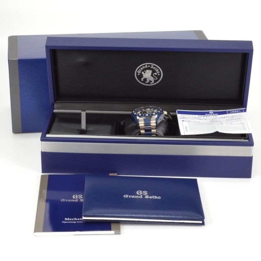 Grand Seiko SBGJ233 9S Mechanical Hi-Beat GMT Navy Automatic 46mm Men's Watch image 2