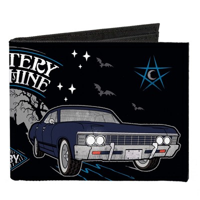 Canvas Bi-Fold Wallet SCOOBYNATURAL MYSTERY MACHINE Van & BABY Impal (US IMPORT)