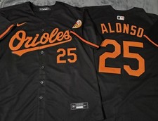 Fast Free Shipping Medium Pete Alonso Baltimore Orioles Stitched Jersey 25