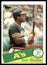 1985 Topps #115 Rickey Henderson