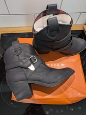Rocketdog Western Ankle Boot Black Uk 6 New Never Worn, Box Damage