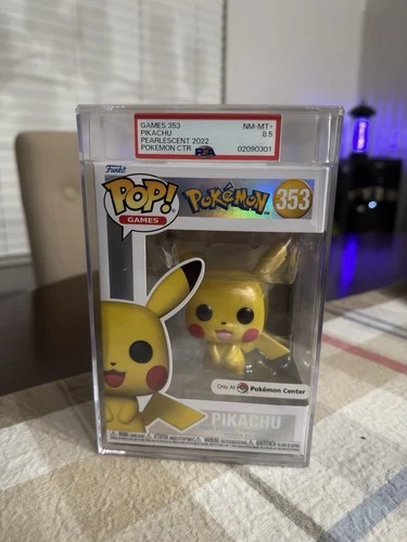 Funko Pop Pikachu Pearlescent Pokemon Center Exclusive PSA 8.5 Graded 353 2022