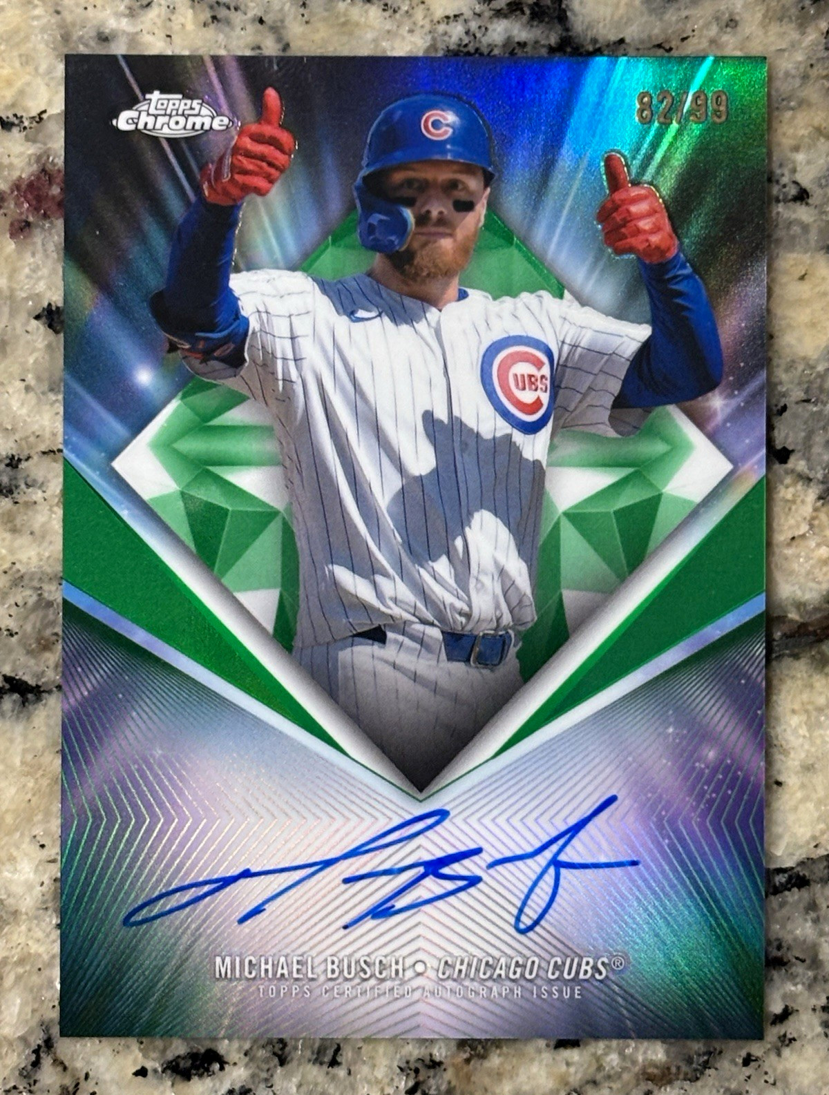 2026Topps Chrome Michael Busch 75th Diamond Anniversary Auto /99 🔥