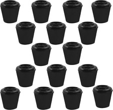 Chair Leg Caps 16 Pcs 1/2 Inch Rubber End Caps Non-Slip Chair Leg Tips Caps