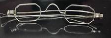 Antique Wire Frame Eyeglasses Stamped COIN Vintage 19th Century