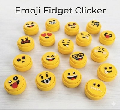 Fidget Clicker Emoji 3er Set | Anti Stress Toy | 3D Druck PLA | Auswahl Möglich