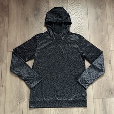 Under Armour Fleece Printed Black Anthracite YXL Boys  Hoodie