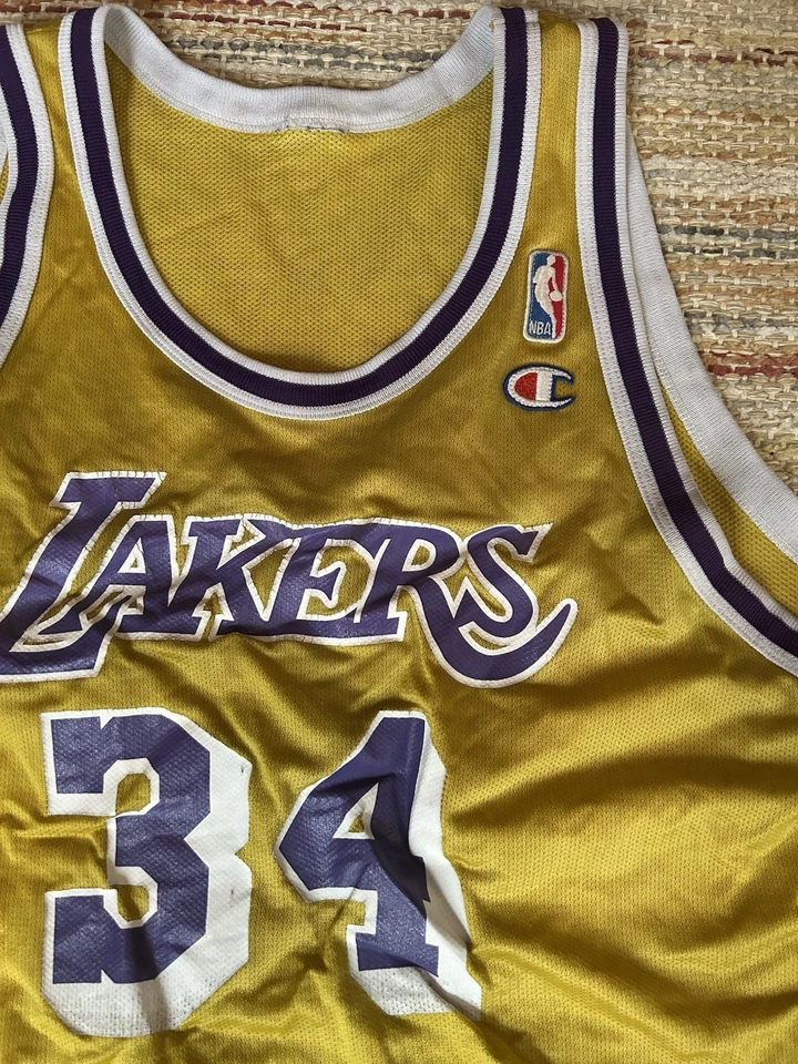 Champion Jersey Lot Size 48 Shaq Olajuwon Rockets Lakers Raptors Vtg 90s NBA - Image 3 of 4