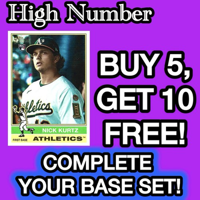 #ad 2025 Topps Heritage HIGH NUMBER BASE Singles U PICK Complete Your Set #501 700 $1.19