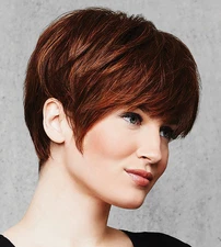SHORT TEXTURED PIXIE CUT WIG Hairdo SS25 Rooted Ginger Blonde Heat Friendly