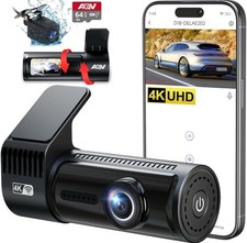 Dashcam 4K Auto, WiFi, G-Sensor, Rückkamera, 64GB, Loop, Parküberwachung