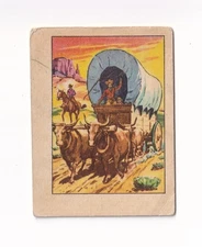 1951 Post Cereal Hopalong Cassidy Wild West F278-2 #30 A Prairie Schooner