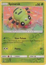 2018 Spinarak Common SM - Celestial Storm 5/168 NM Reverse Holo LP-NM