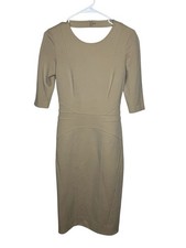 Mackage Collection Wool Bodycon Pencil Dress Tan Size 2