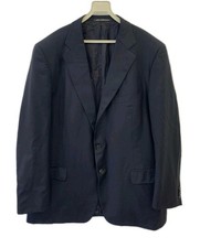 Ermenegildo Zegna Mens Blazer Jacket Super 100s Fine Worsted Navy XXL 33