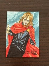 2023 UD Marvel Fleer Midnight Sons Sketch Card Vampire by Leon Braojos