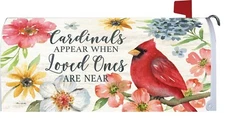 Cardinal Dogwood Hydrangea Flower Magnetic Mailbox Cover