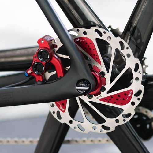 Juin Tech ETF Rennrad Cyclocross eBike Fahrrad 4-Kolben Hydraulischer Bremssattel Set - Bild 15 von 92