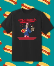 Nathan's Famous Hot Dog Eating Contest T Shirt Youth M - Adult 6XL!
