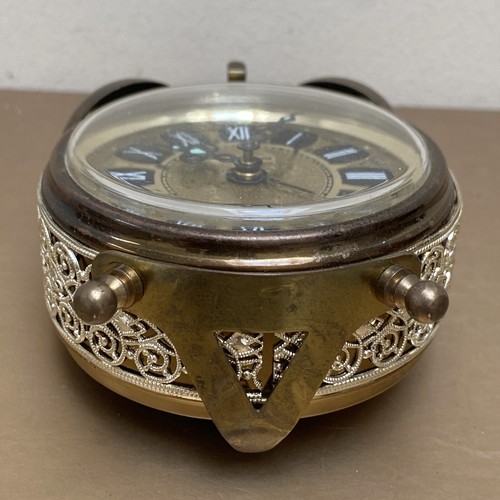 Blessing West German Wecker Vintage goldfarben klein funktioniert (M) - Bild 7 von 11