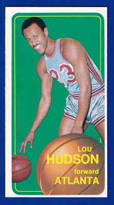 LOU HUDSON hawks 1970-71 TOPPS #30 EXMT/NEARMINT (OC) SHARP CORNERS NO CREASES